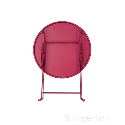 Table enfant ronde pliante en métal 50 cm